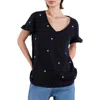 Billy T Embroidered Stars T-shirt In Ink
