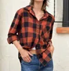 BILLY T FESTIVAL PLAID TOP