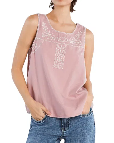 Billy T Floral Embroidery Tank Top