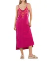 Billy T Flower Garden Slip Dress In Very Berry