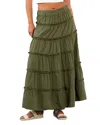 Billy T Follow Your Arrow Maxi Skirt In Green