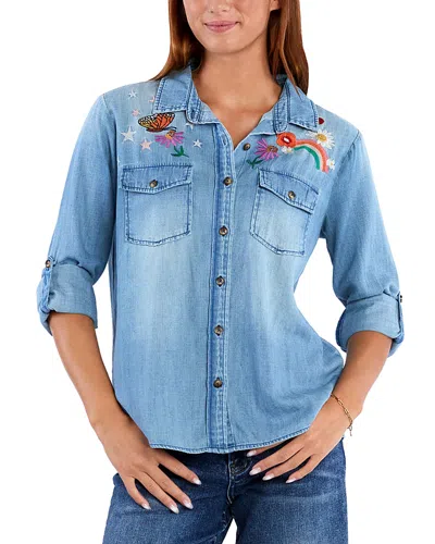 BILLY T HAPPY PLACE DENIM SHIRT