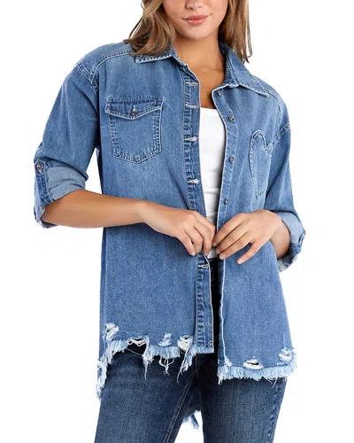 BILLY T HEART POCKET DENIM SHIRT