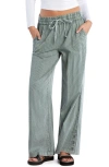 Billy T Hero High Waist Wide Leg Pants In Army Rr Stripe
