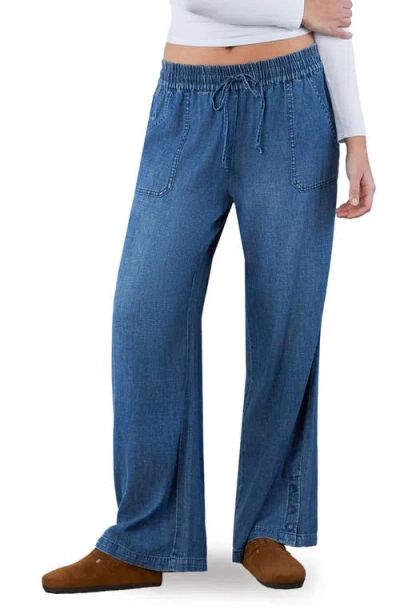 Billy T Hero High Waist Wide Leg Pants In Blue