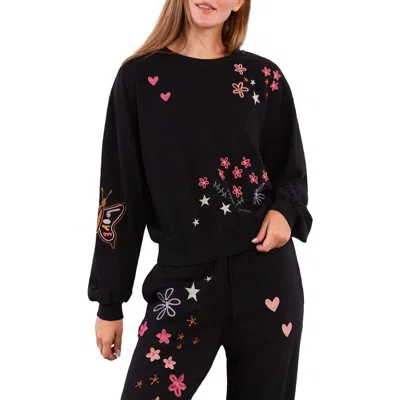 Billy T In Full Bloom Sweatshirt In Black