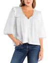 Billy T Juliet Ruffled Shirt In White
