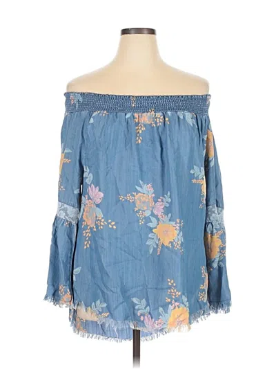 Pre-owned Billy T Long Sleeve Blouse In White