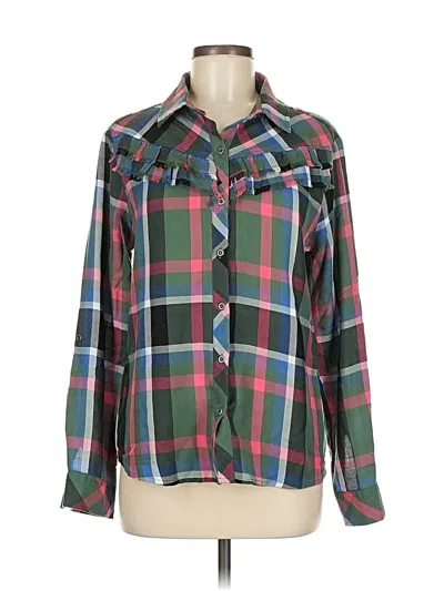 Pre-owned Billy T Long Sleeve Button Down Shirt In Green