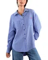Billy T Maybe Tomorrow Stripe Shirt In Nice Blue Stripes