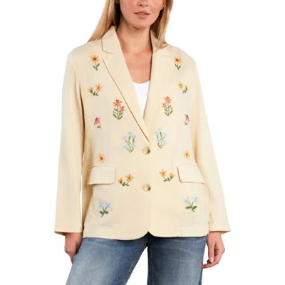 Billy T Meadow Kiss Embroidered Blazer In Multi