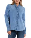 BILLY T MELODY LACE RUFFLE SHIRT