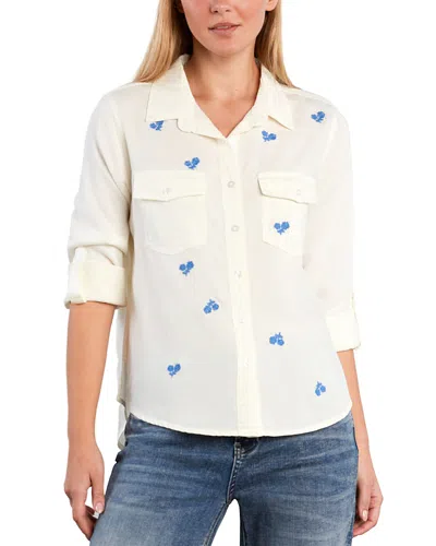 Billy T Moonlit Meadow Button-up Shirt In White