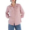 Billy T Pretty Stars Embroidered Button-up Shirt In Pale Mauve