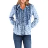 Billy T Ruffle Tuxedo Shirt In Star Rizz
