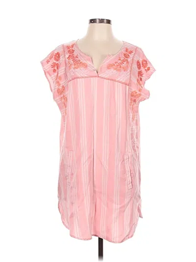 Pre-owned Billy T Short Sleeve Blouse In Pink