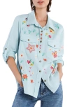 Billy T Sketchbook Embroidered Denim Shirt