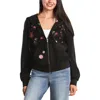 Billy T Sketchbook Embroidered Zip-up Graphic Hoodie In Black