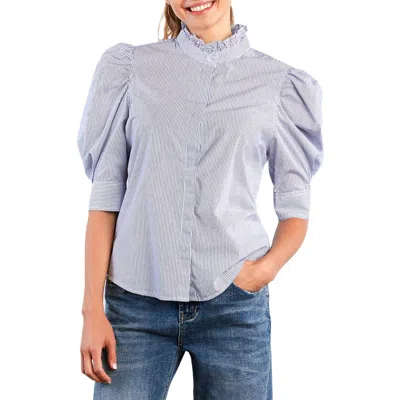 Billy T Super Puff Shirt In Blue