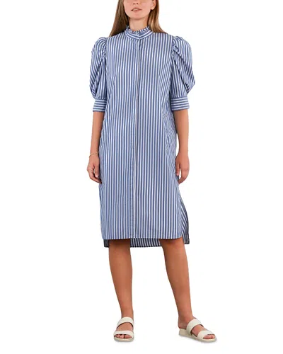 Billy T Sweet Puffed Sleeve Dress In Blue