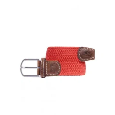 Billybelt Braid Belt In Carmine Red