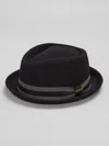Biltmore Diamond Crown Wool Fedora In Black