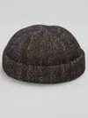 Biltmore Herringbone Tweed Watch Cap In Blue