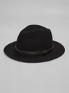 Biltmore Layered Band Wool Safari Hat In Black