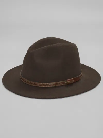 Biltmore Leather Band Safari Hat In Brown