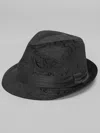Biltmore Paisley Velour Fedora In Black