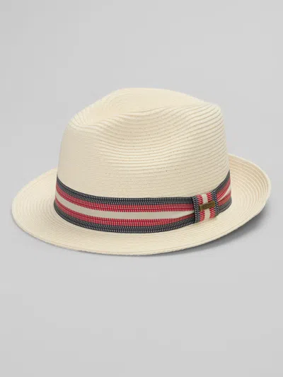 Biltmore Paper Braid Fedora In Brown