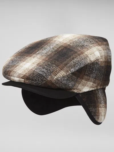 Biltmore Plaid Earflap Ivy Cap In Brown