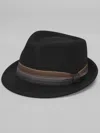 Biltmore Shaded Band Fedora In Black