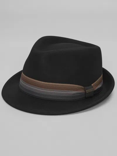 Biltmore Shaded Band Fedora In Black