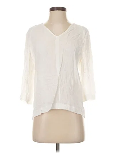 Pre-owned Bimba Y Lola 3/4 Sleeve Blouse In Ivory