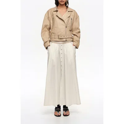 Bimba Y Lola A-line Skirt With Buttons In Neutral