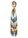 Bimba Y Lola Abstract-pattern Print Scarf In Neutrals