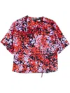 BIMBA Y LOLA ABSTRACT-PRINT BLOUSE