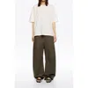 Bimba Y Lola Adjustable Barrel Leg Trousers In Brown