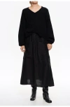 Bimba Y Lola Adjustable Waist Skirt In Black