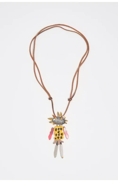 Bimba Y Lola Dancer Pendant Necklace In Gold