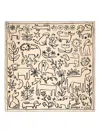 Bimba Y Lola All-over Print Scarf In Neutral