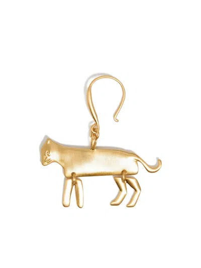 Bimba Y Lola Animal-motif Hook Earrings In Gold