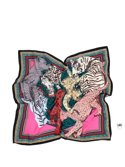 Bimba Y Lola Animal-print Keyring In Multi
