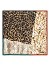Bimba Y Lola Patchwork Scarf With Contrast Borders In Multi