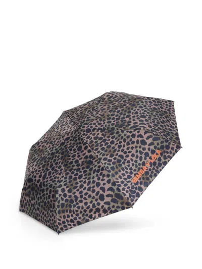 Bimba Y Lola Animal-print Umbrella In Neutrals