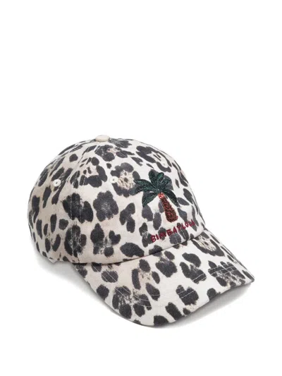Bimba Y Lola Animal-pattern Cap In Neutral
