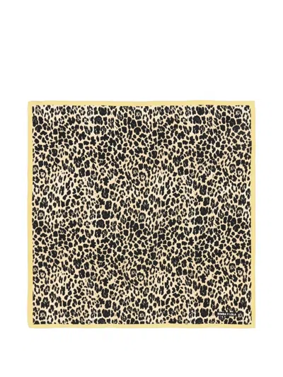 Bimba Y Lola Animal-pattern Scarf In Yellow