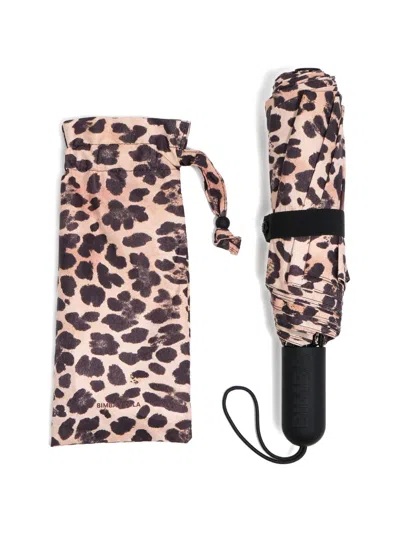 Bimba Y Lola Animal-print Umbrella In Brown