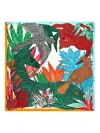 Bimba Y Lola Animals Tropical Vegetation Scarf In Multi